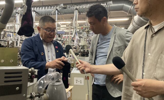 ラジオ番組で工場を紹介